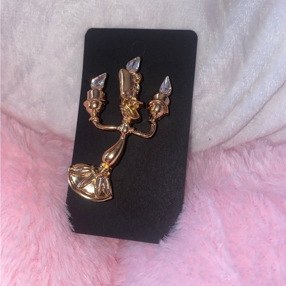 Disney Lumiere Gold Pin Brooch - Picture 2 of 5